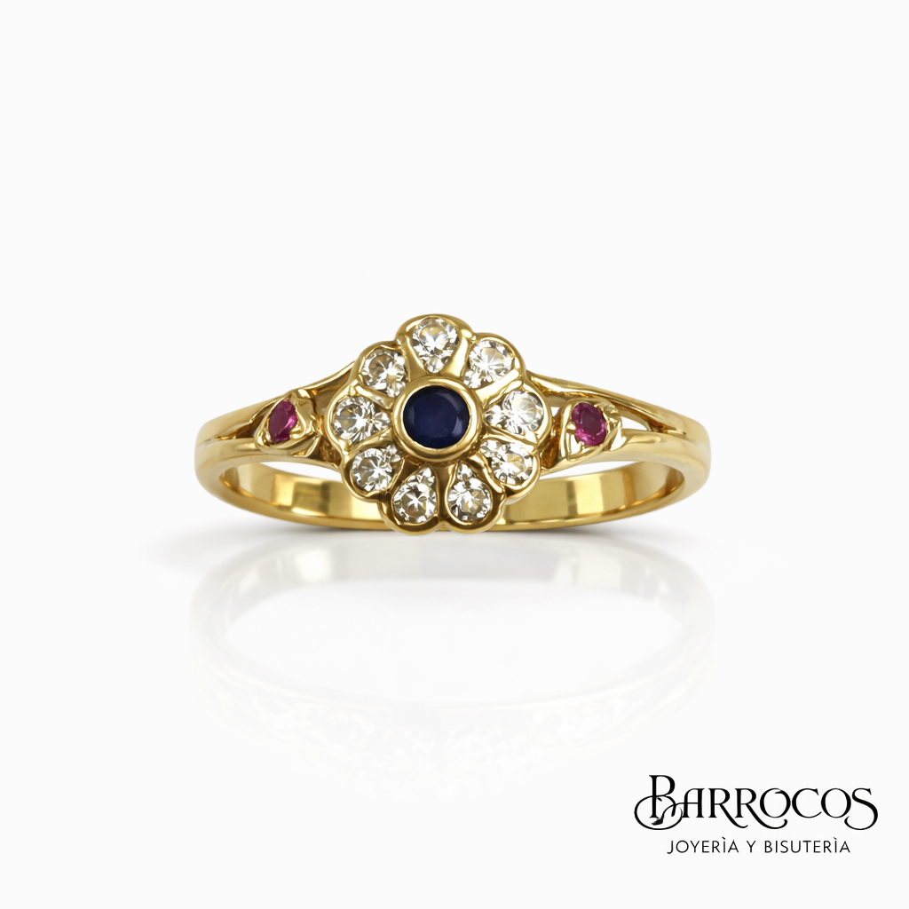 Anillo Oro Flor