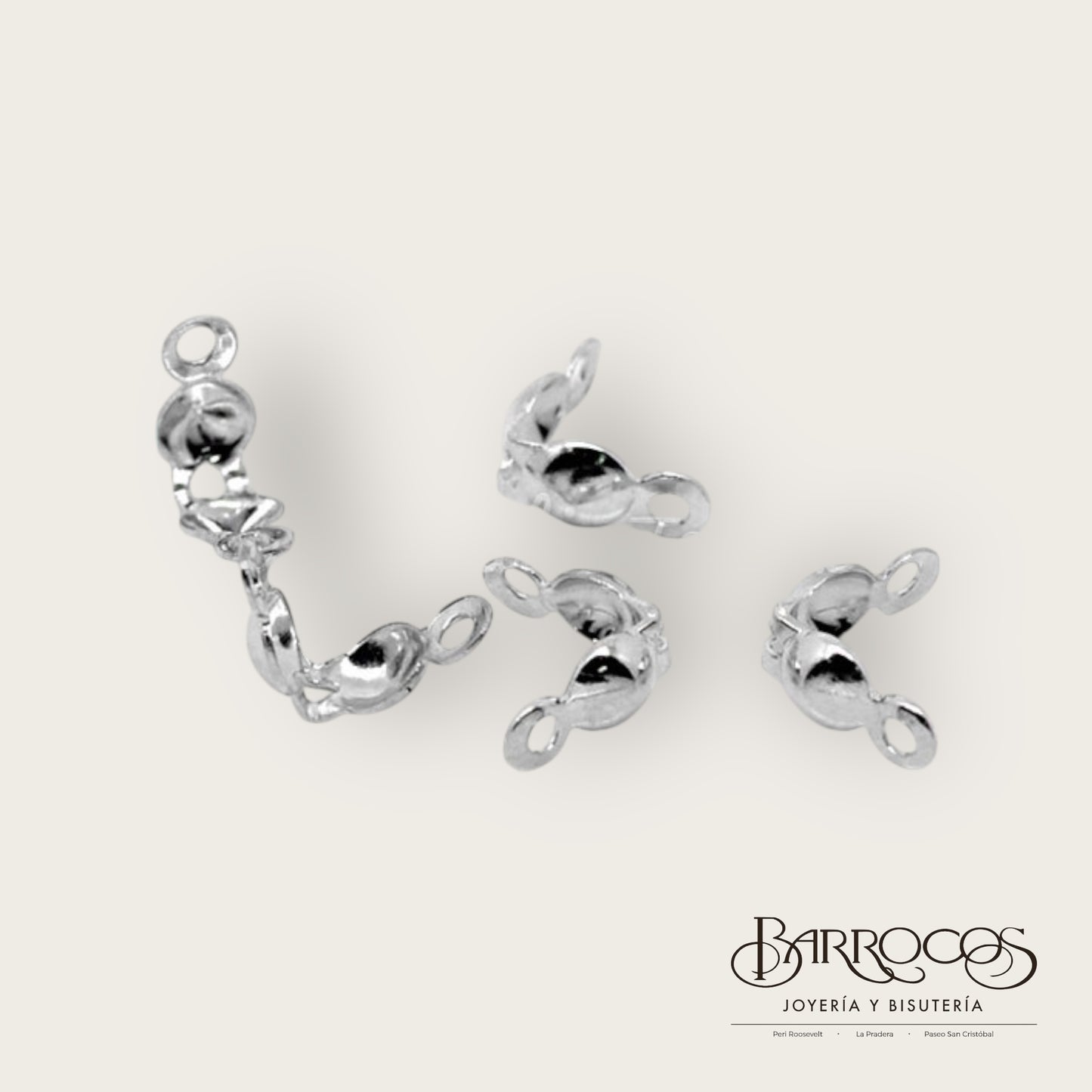 Tapa nudo fantasía fina plateado