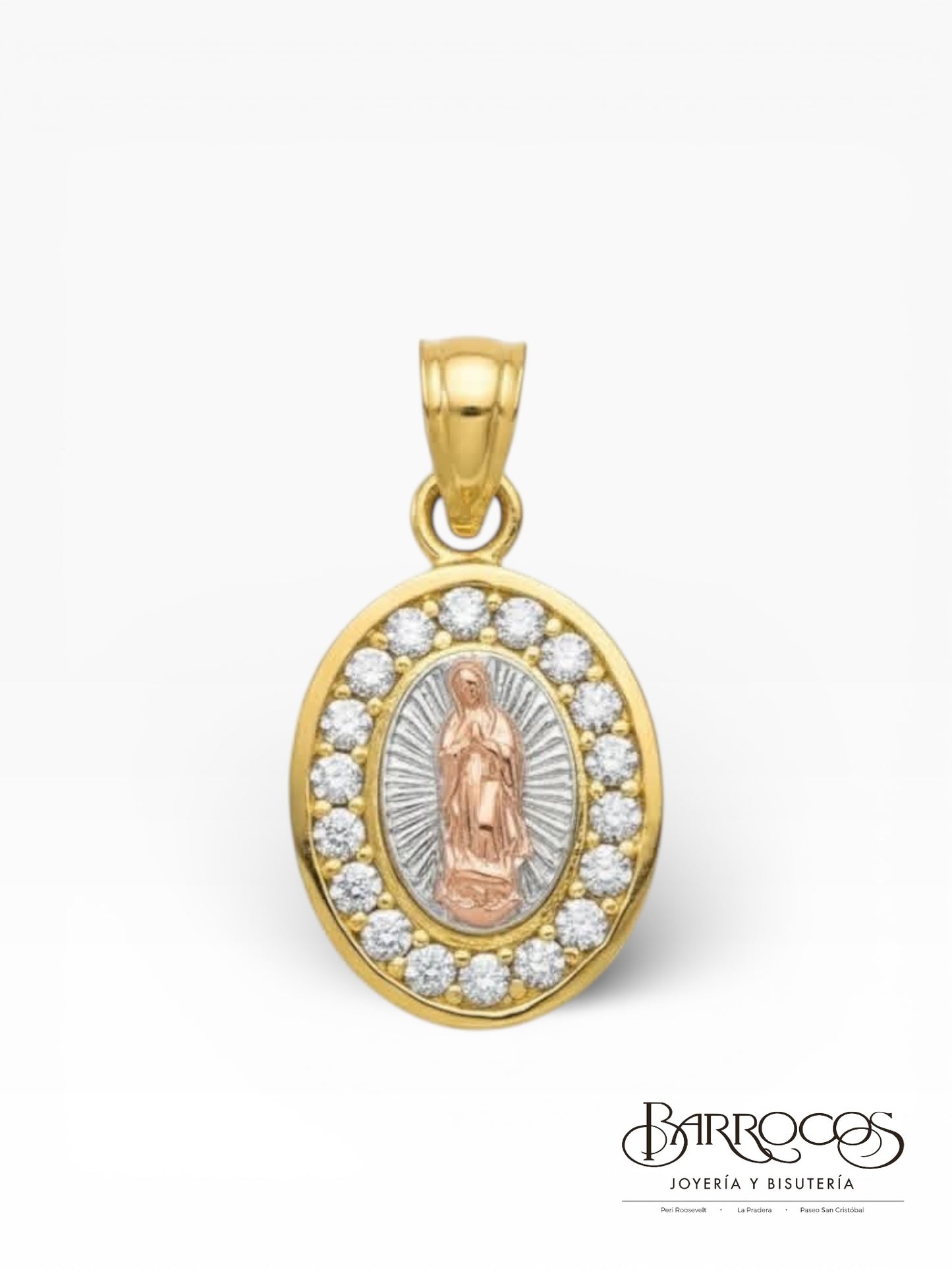 Medalla virgen de Guadalupe 10k