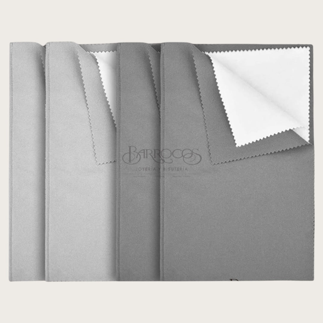 Paño limpiador de joyas