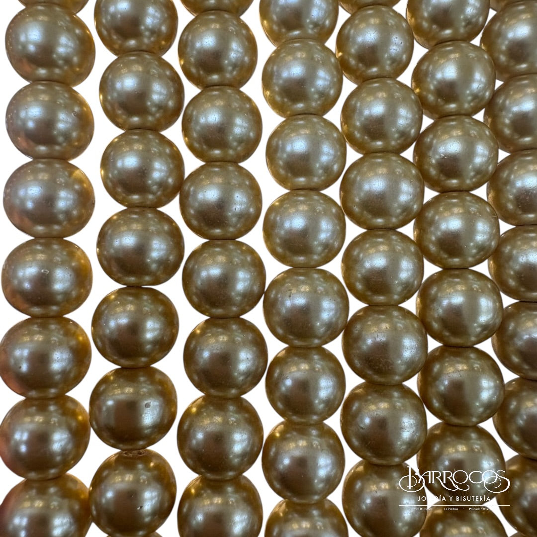 Perla Cristal Dorada pequeña