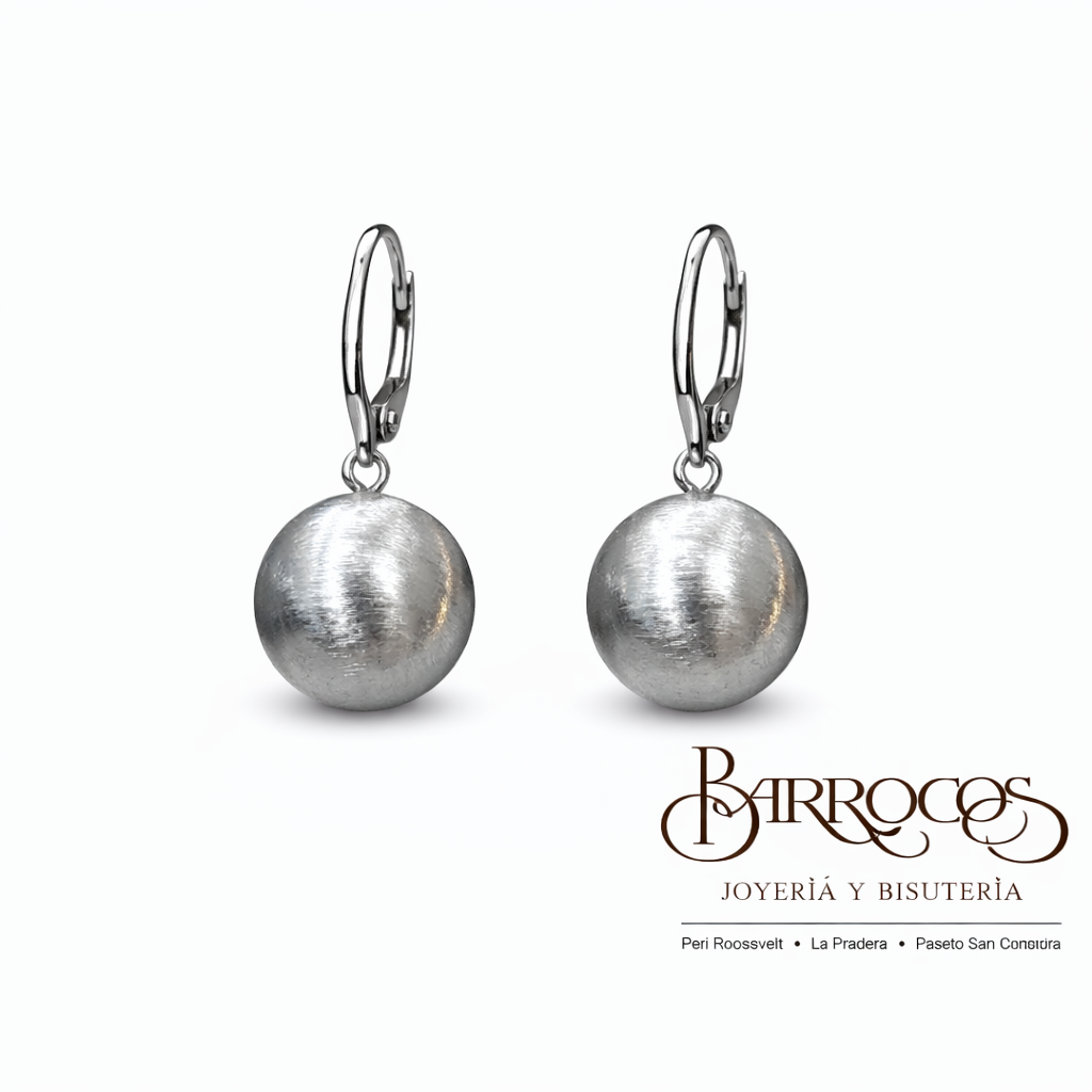 Aretes Bola Facetada