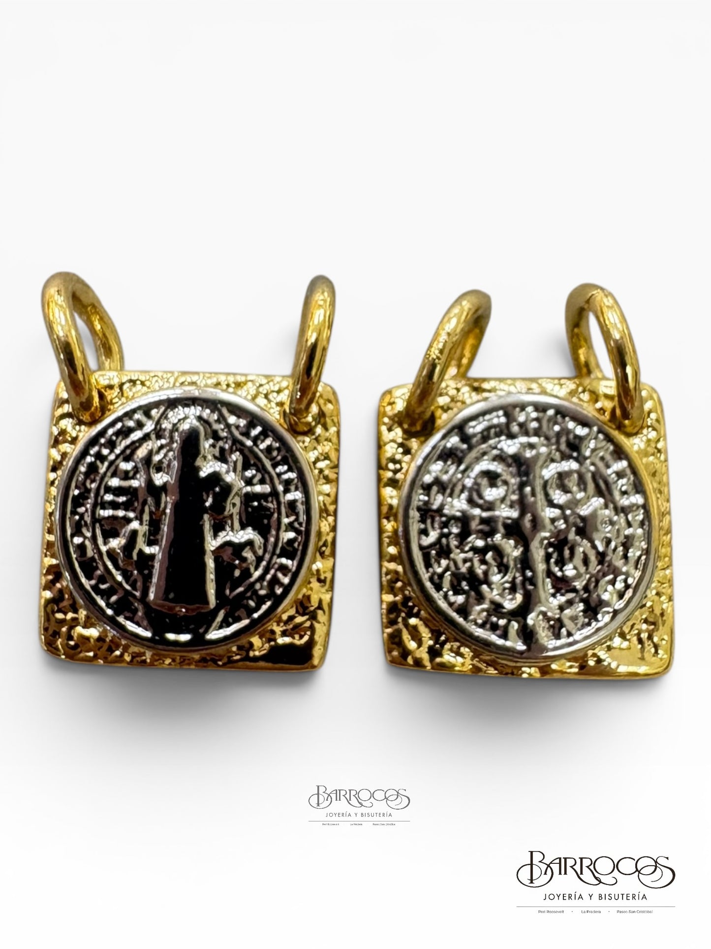 Escapulario San Benito Goldfilled