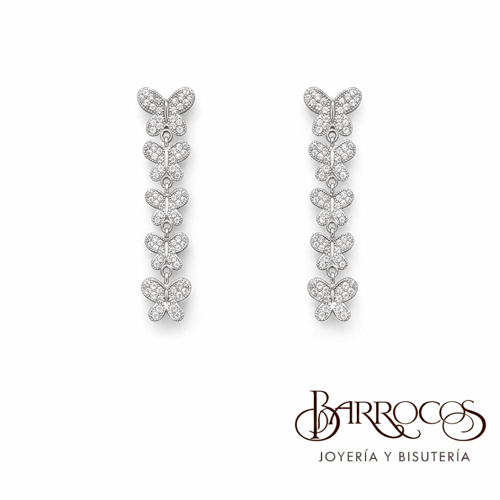 Aretes de Mariposa Largo1