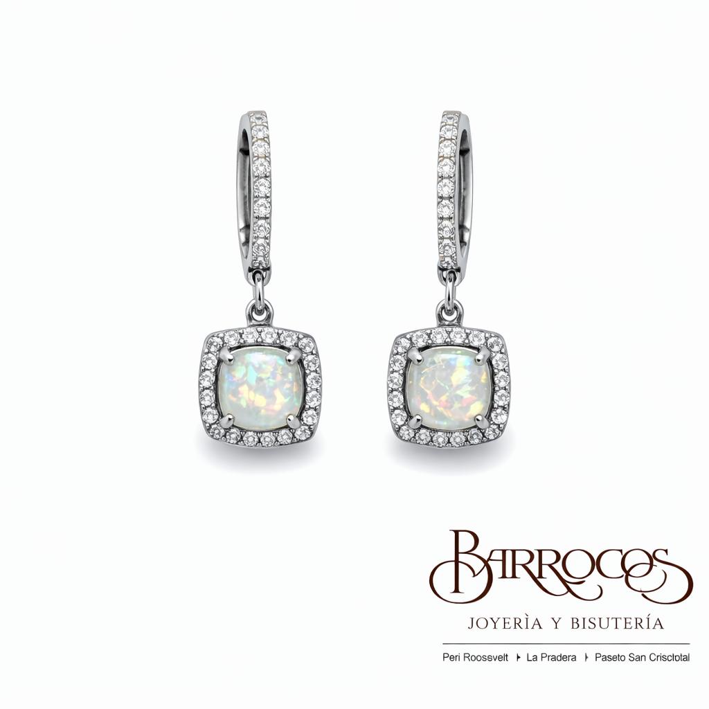 Aretes de Opalo