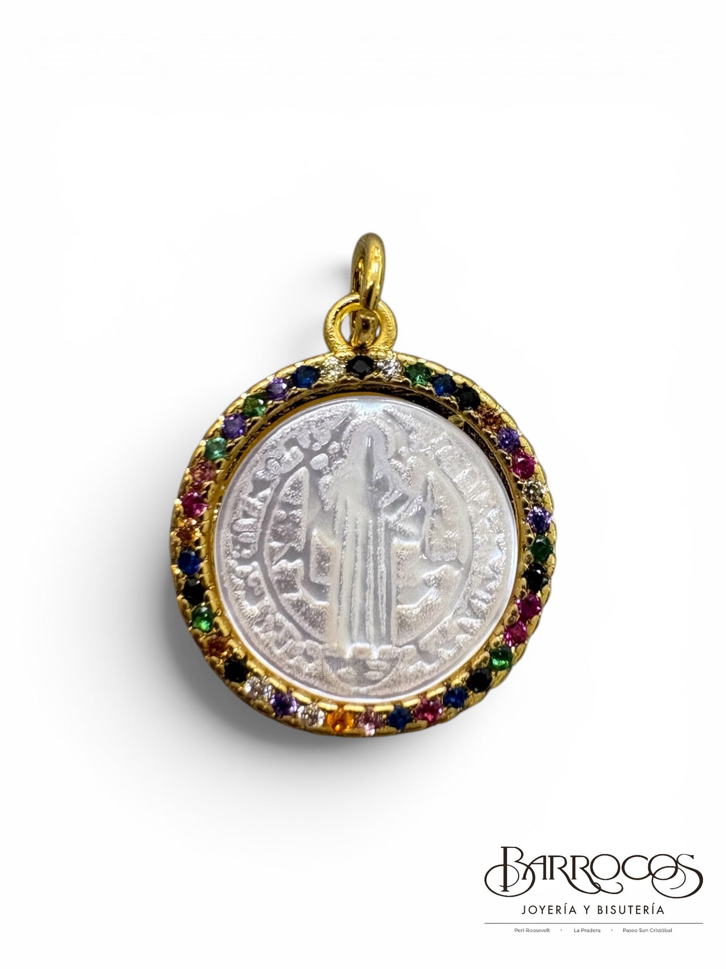 Dije goldfilled san Benito 18k
