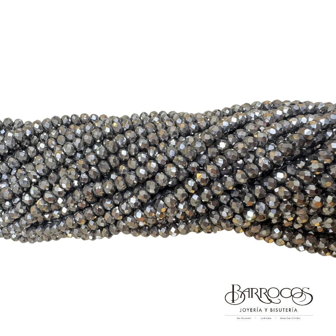 Cristal Plateado Metalizado