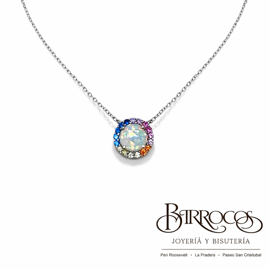 Cadena con Opalo Rainbow