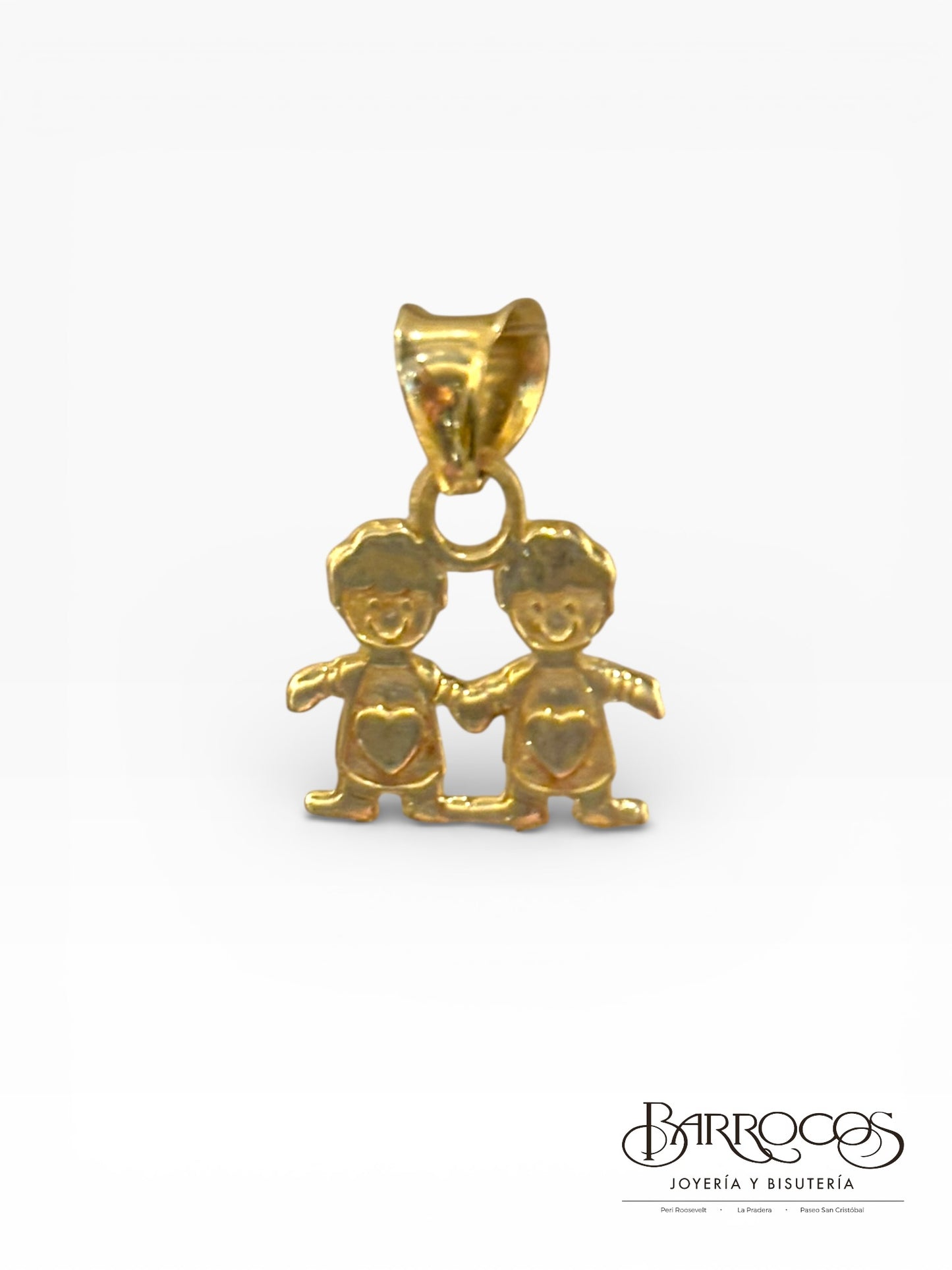 Pareja de niños oro 14k