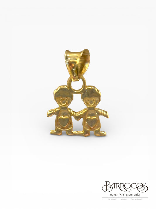 Pareja de niños oro 14k