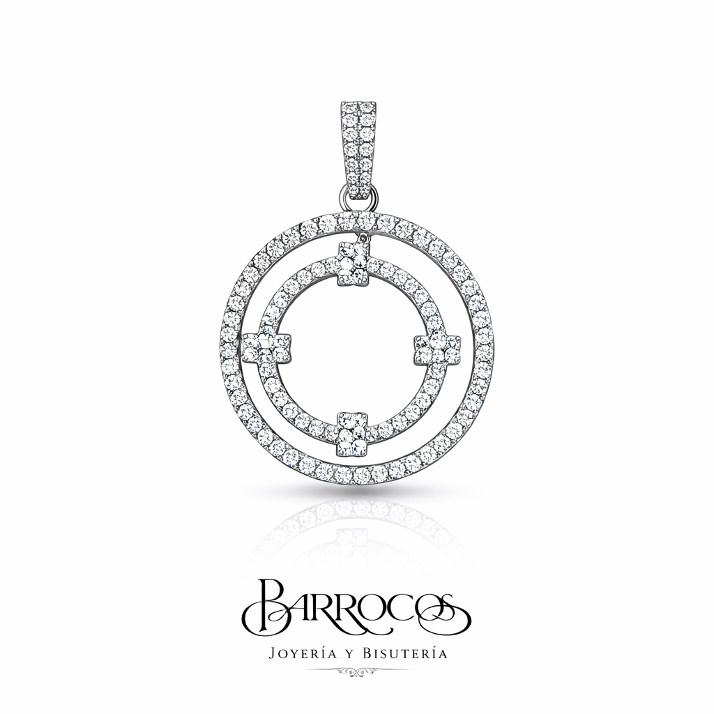 Dije Blanco con Circonia