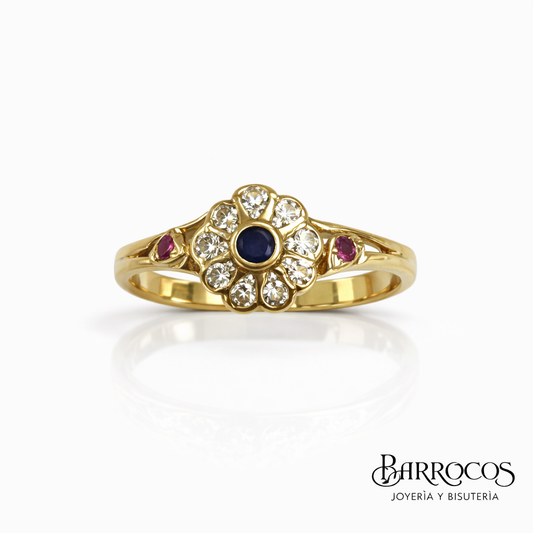 Anillo Oro Flor