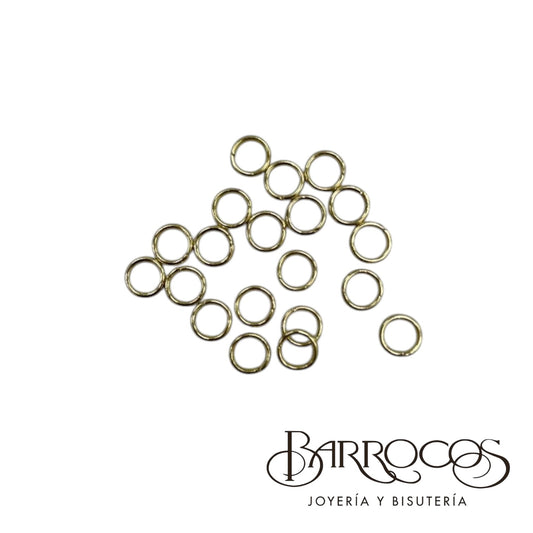 Argollas Acero Inoxidable Doradas