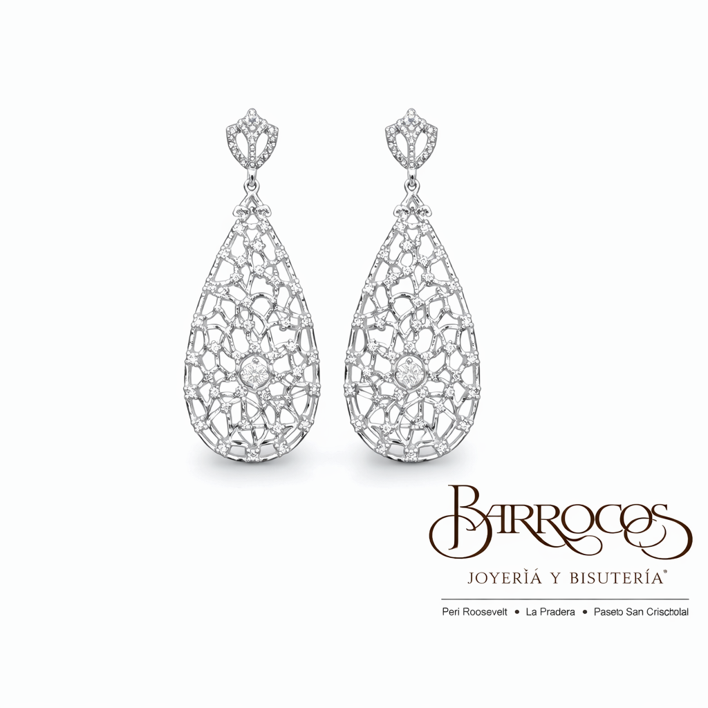 Aretes Drop Circonia