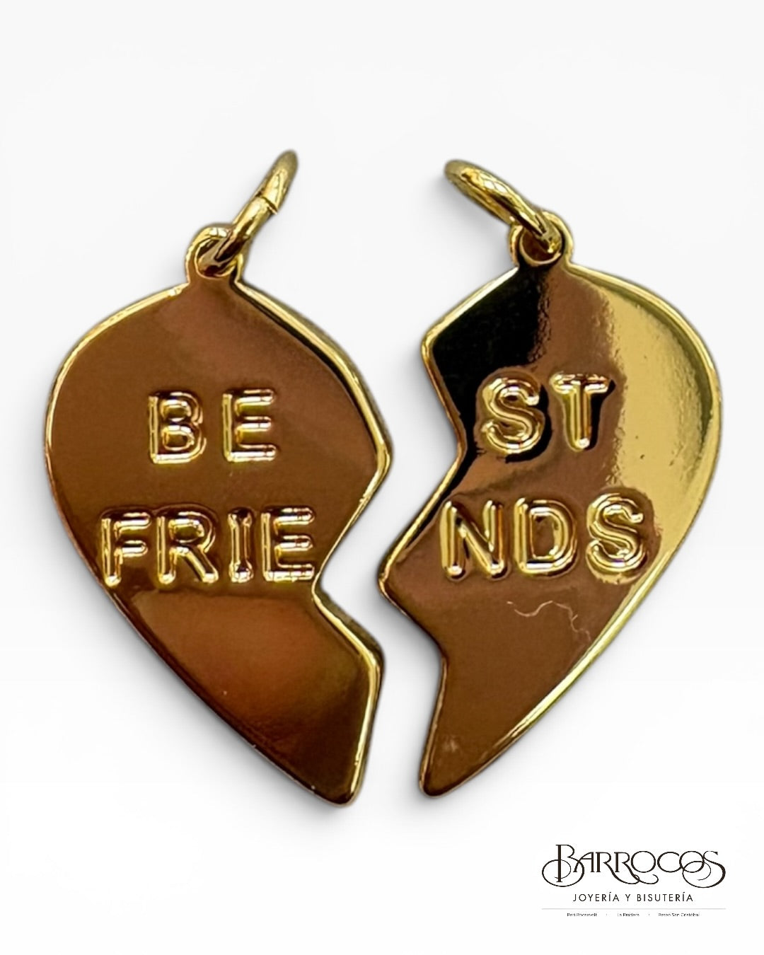 Corazón amistad goldfilled 18k