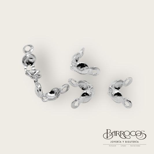 Tapa nudo fantasía fina plateado