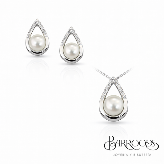 Juego Gota y Perla Cultivada