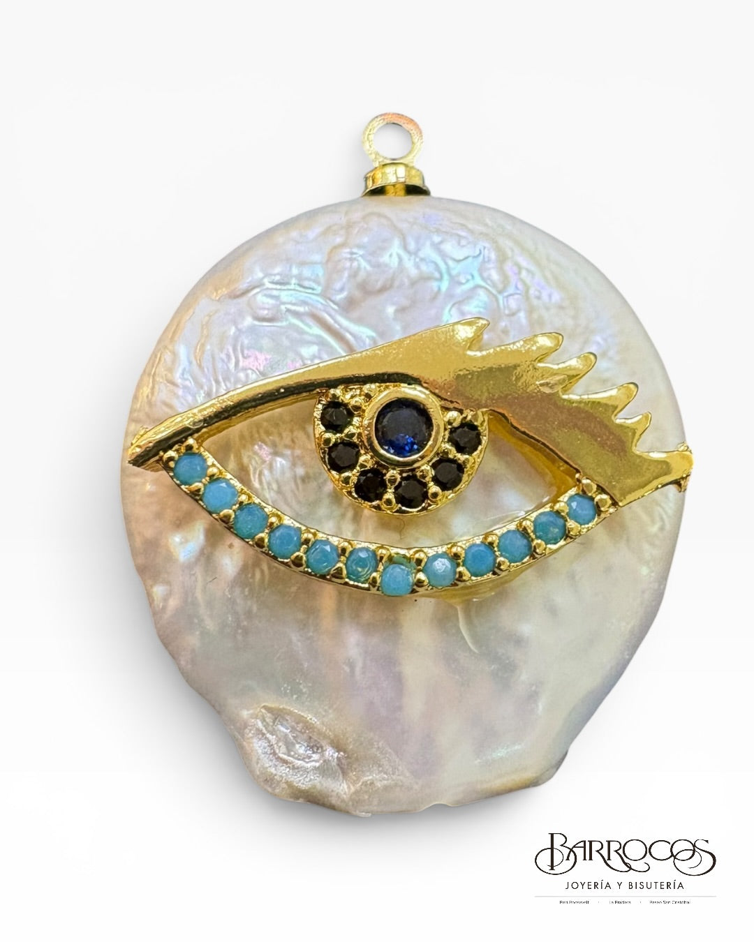Dije de pelea con ojo Goldfilled