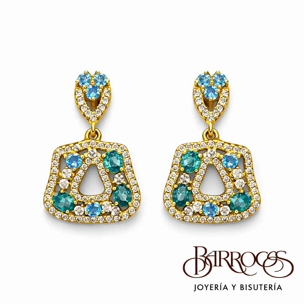 Aretes Gota Dorados