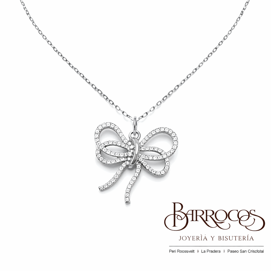 Cadena Moño Con Diamantes