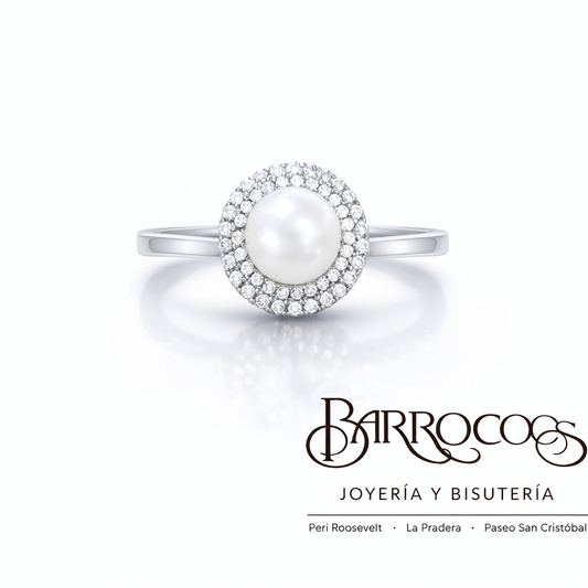 Anillo Con Perla Cultivada
