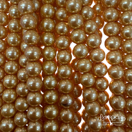 Perla Cristal Naranja Pequeña