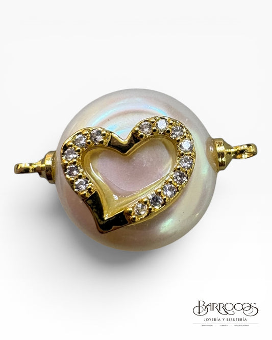 Separador corazón goldfilled