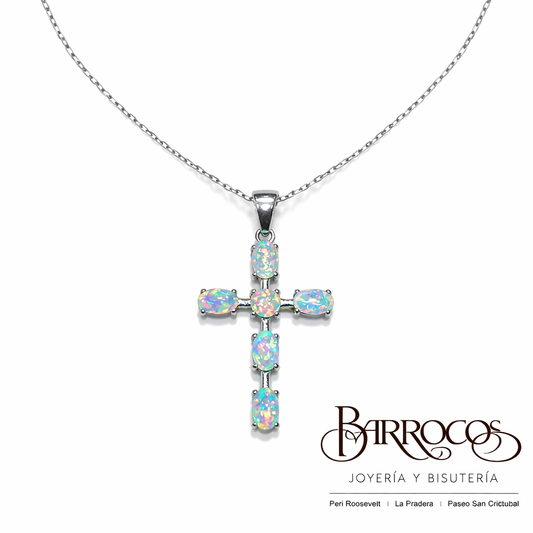 Cadena Cruz Opalo