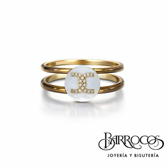 Anillo Con Madre Perla