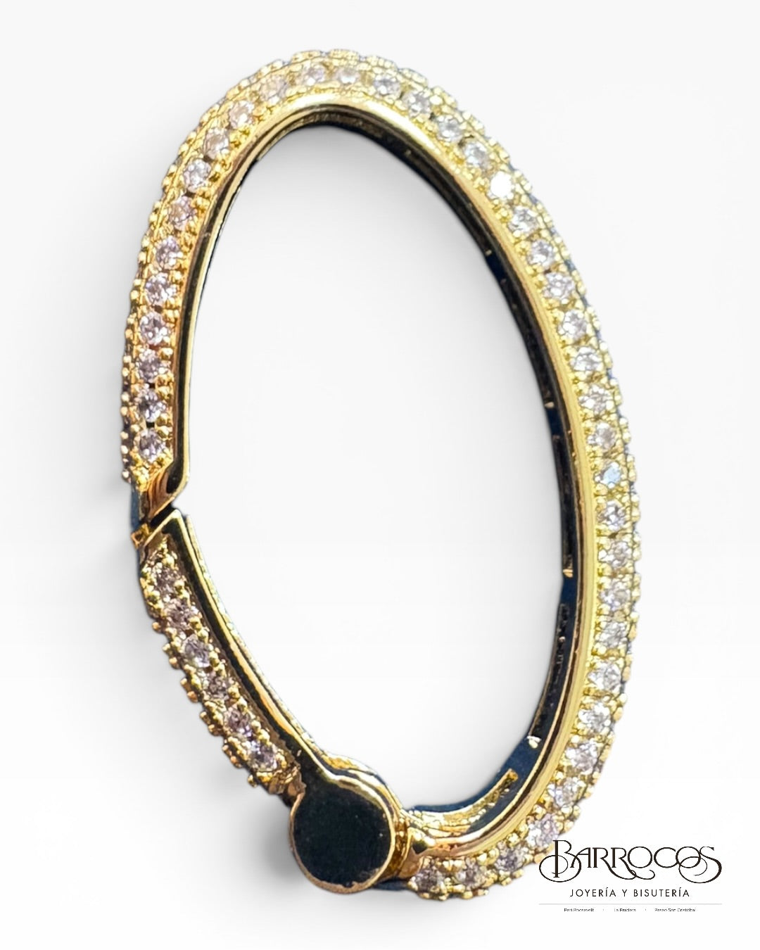 Broche ovalado goldfilled