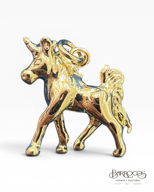 Dije de unicornio goldfilled