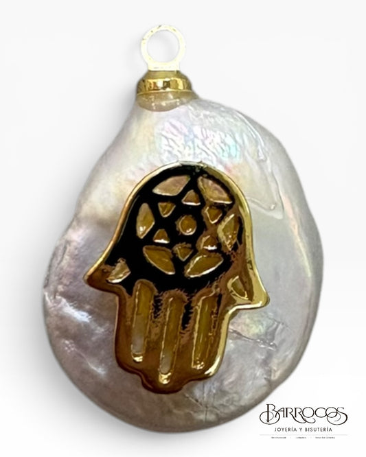 Dije mano de Fátima goldfilled