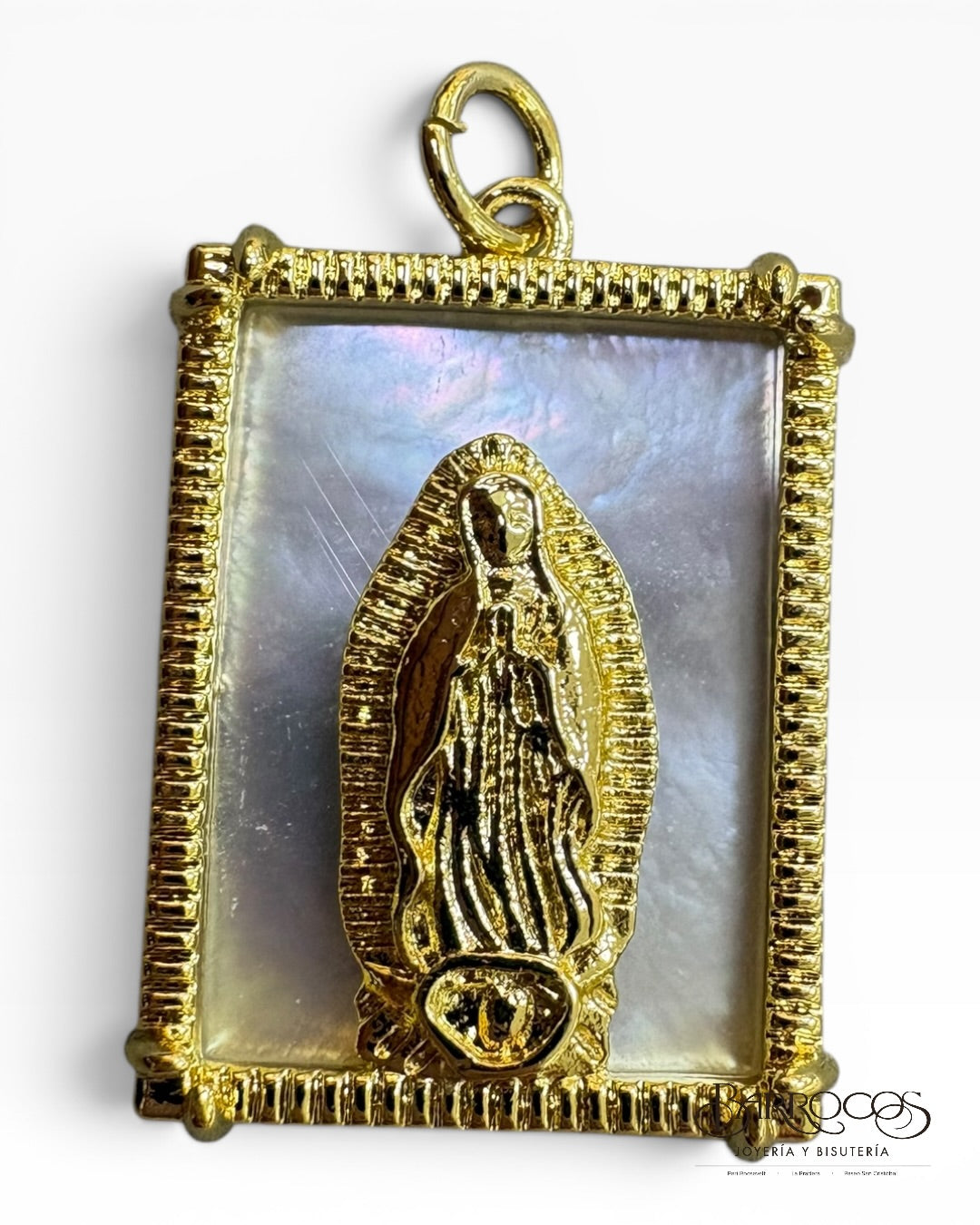 Medalla virgen de Guadalupe 18k
