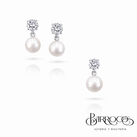 Juego de Perla y Circonia