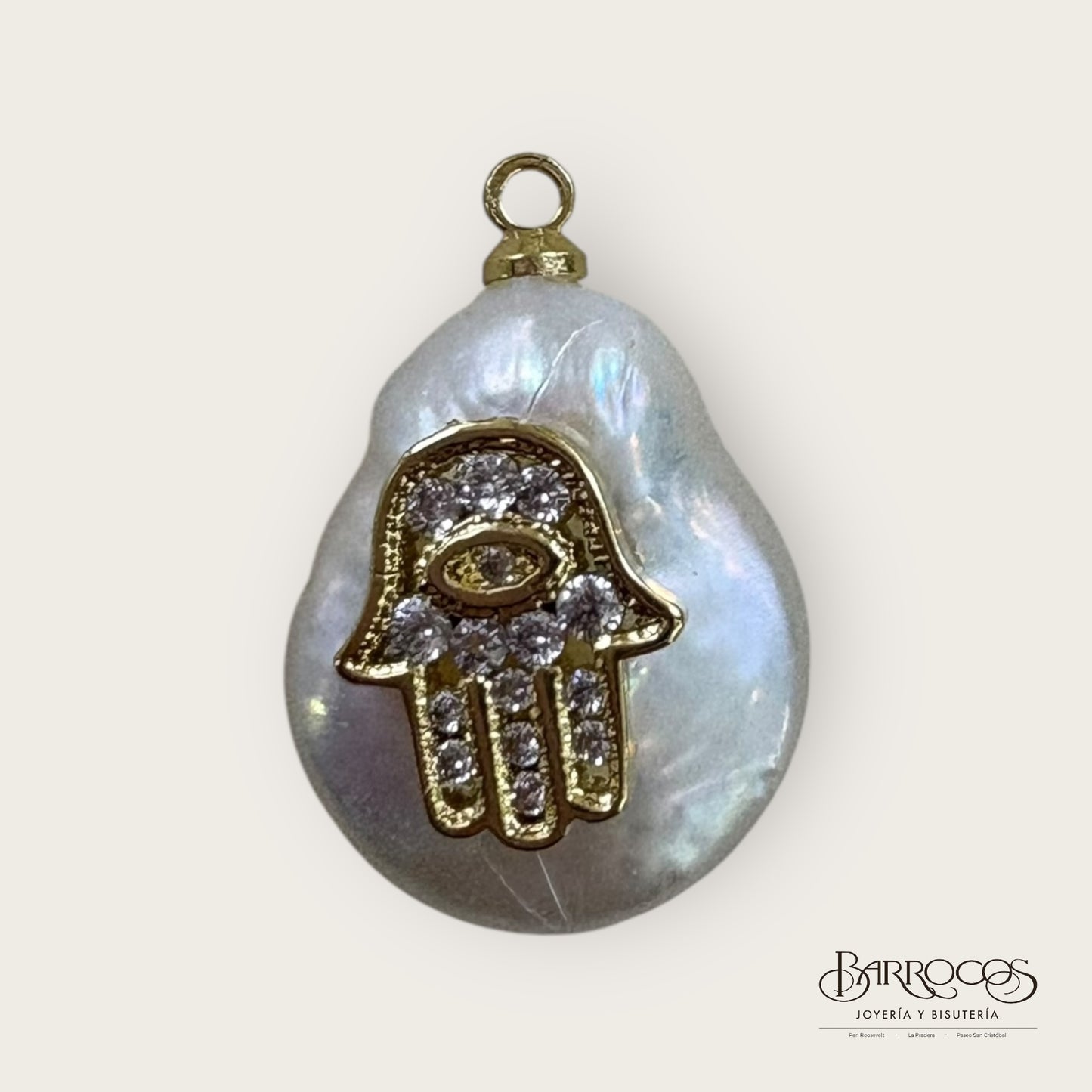 Colgante goldfilled perla