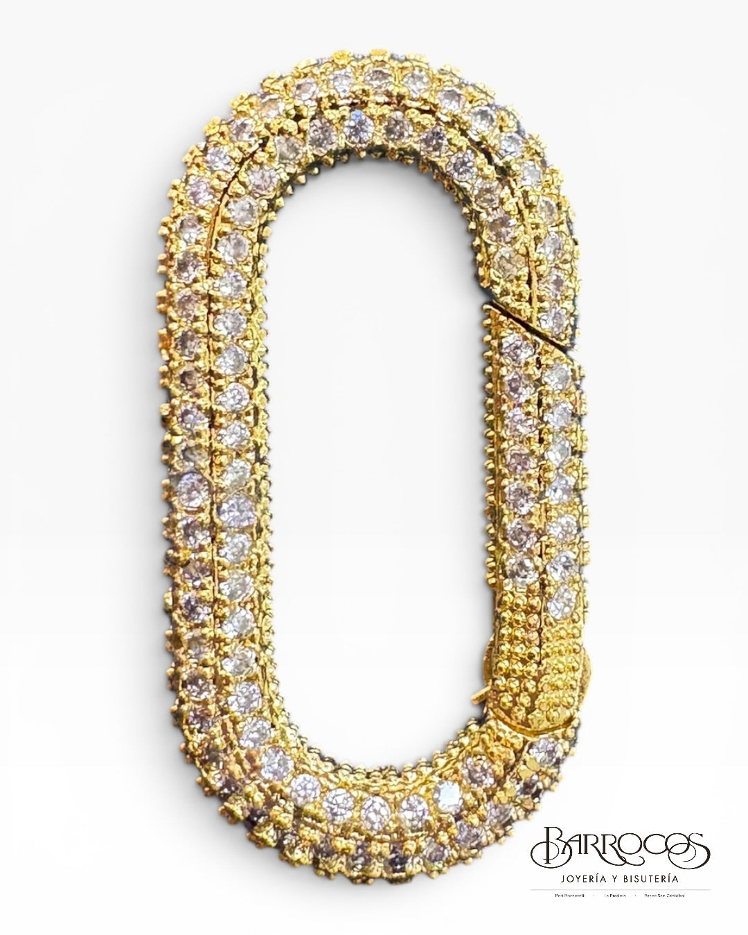 Broche clip pave