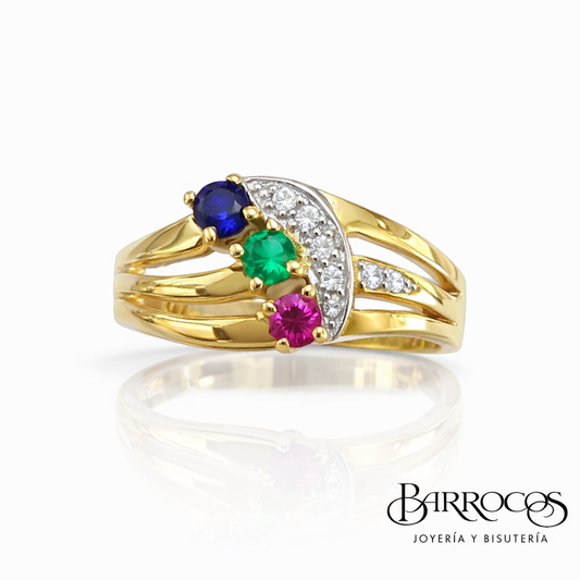 Anillo tricolor
